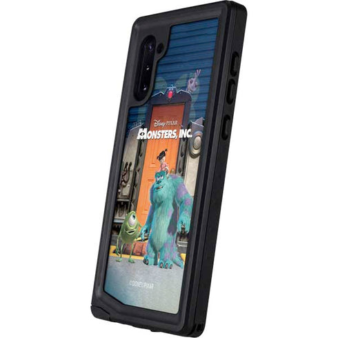Disney Monsters Inc. Movie Poster Galaxy Note 10 Waterproof Case