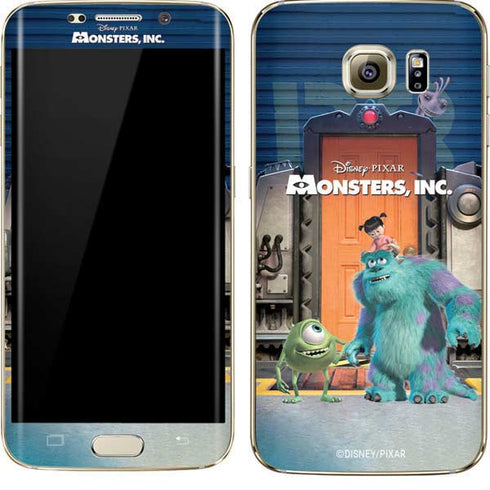Disney Monsters Inc. Movie Poster Galaxy S7 Edge Skin