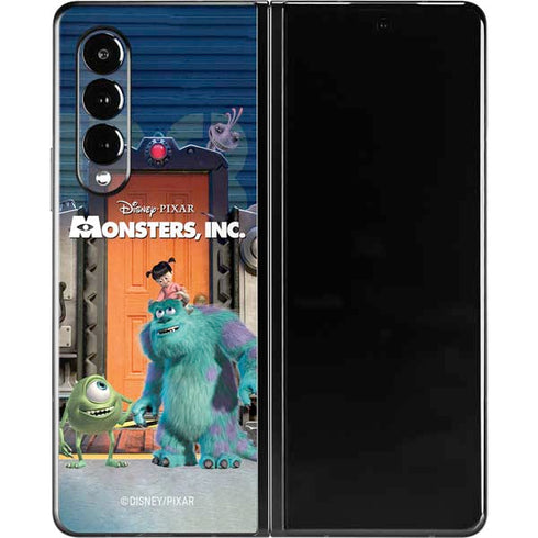 Disney Monsters Inc. Movie Poster Galaxy Z Fold3 5G Skin