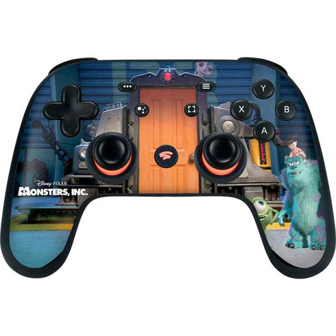 Disney Monsters Inc. Movie Poster Google Stadia Controller Skin