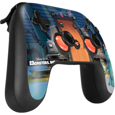 Disney Monsters Inc. Movie Poster Google Stadia Controller Skin