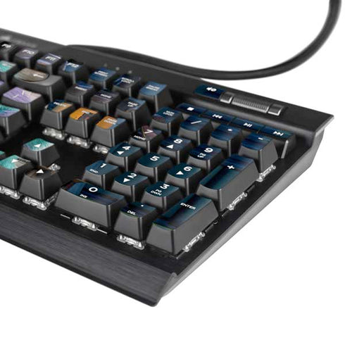 Disney Monsters Inc. Movie Poster K95 RGB PLATINUM Mechanical Gaming Keyboard Skin