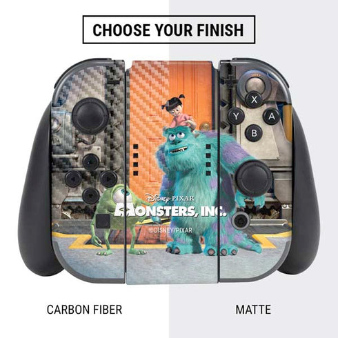 Disney Monsters Inc. Movie Poster Nintendo Switch Bundle Skin