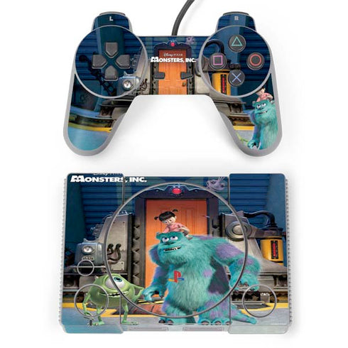 Disney Monsters Inc. Movie Poster PlayStation Classic Bundle Skin
