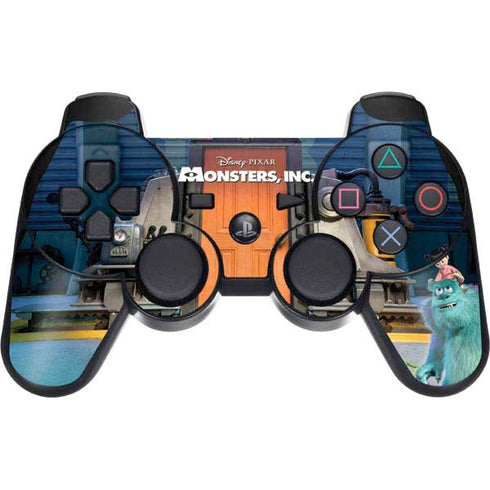 Disney Monsters Inc. Movie Poster PS3 Dual Shock wireless controller Skin
