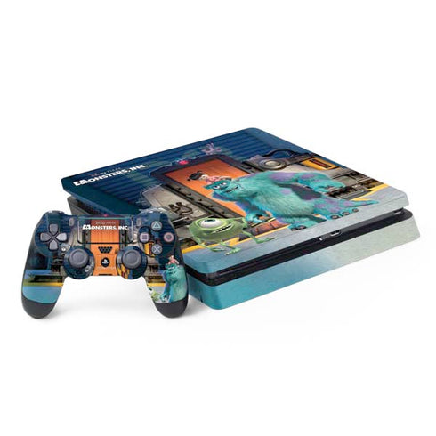 Disney Monsters Inc. Movie Poster PS4 Slim Bundle Skin