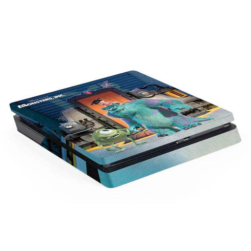 Disney Monsters Inc. Movie Poster PS4 Slim Skin