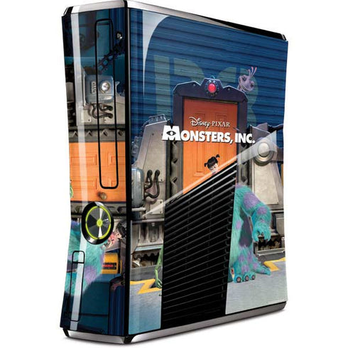 Disney Monsters Inc. Movie Poster Xbox 360 Slim (2010) Skin