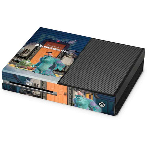 Disney Monsters Inc. Movie Poster Xbox One Console Skin
