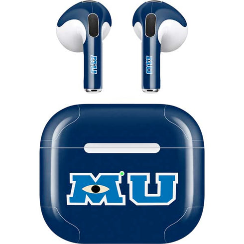 Disney Monsters University MU Logo Apple AirPods (3rd Gen 2021) Skin