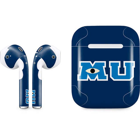 Disney Monsters University MU Logo Apple AirPods Skin