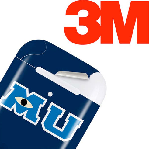 Disney Monsters University MU Logo Apple AirPods Skin