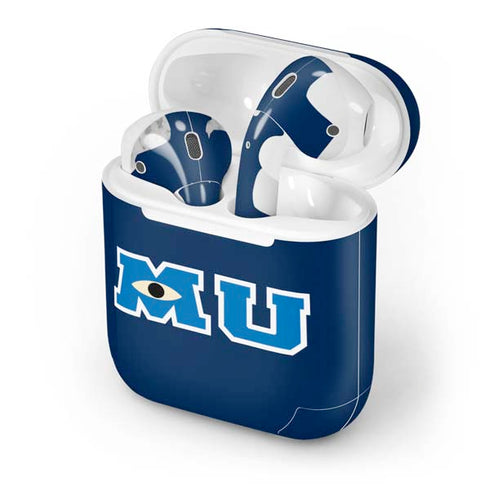Disney Monsters University MU Logo Apple AirPods Skin
