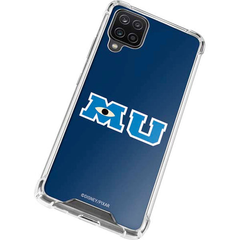 Disney Monsters University MU Logo Galaxy A12 Clear Case