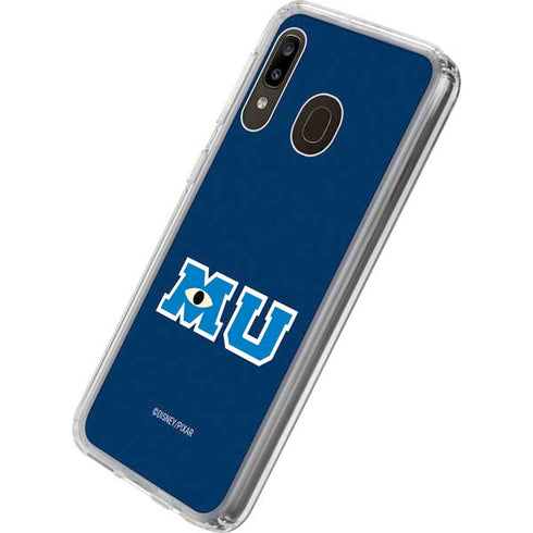 Disney Monsters University MU Logo Galaxy A20 Clear Case