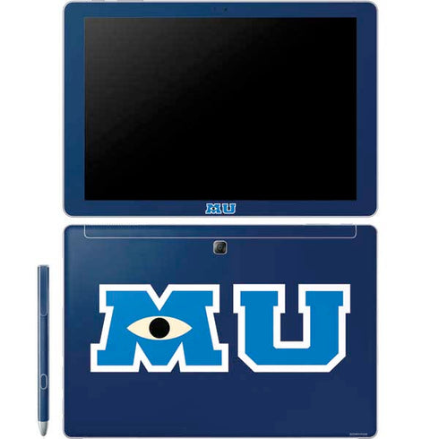 Disney Monsters University MU Logo Galaxy Book 12in Skin