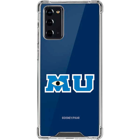 Disney Monsters University MU Logo Galaxy Note20 5G Clear Case