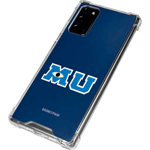 Disney Monsters University MU Logo Galaxy Note20 5G Clear Case