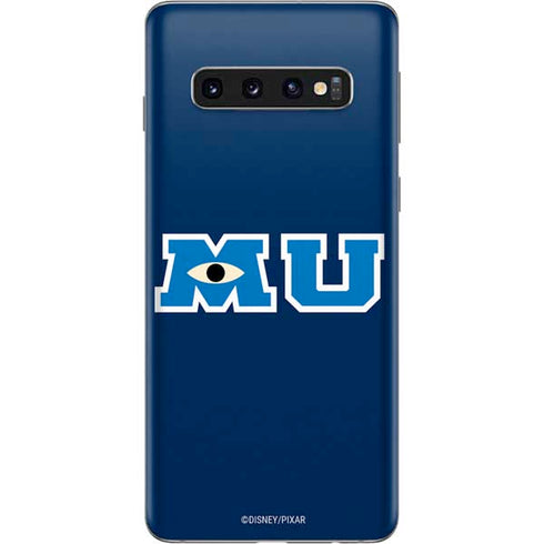 Disney Monsters University MU Logo Galaxy S10 Skin