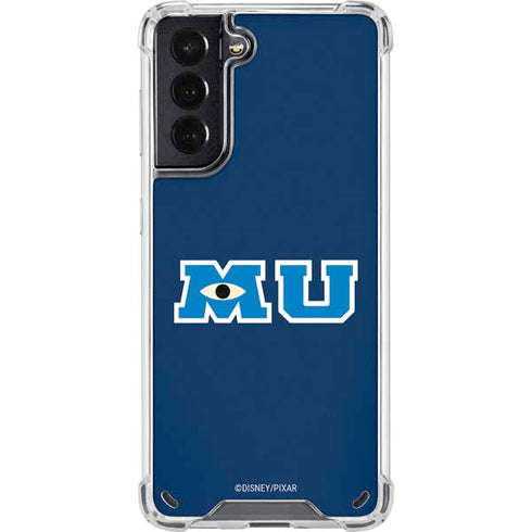 Disney Monsters University MU Logo Galaxy S21 5G Clear Case