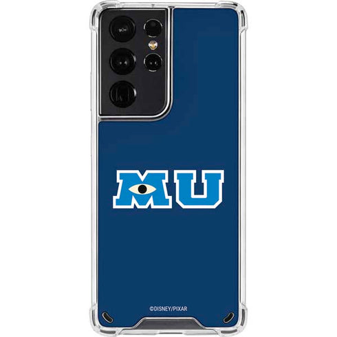 Disney Monsters University MU Logo Galaxy S21 Ultra 5G Clear Case