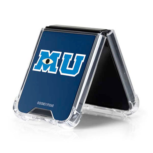 Disney Monsters University MU Logo Galaxy Z Flip5 5G Clear Case