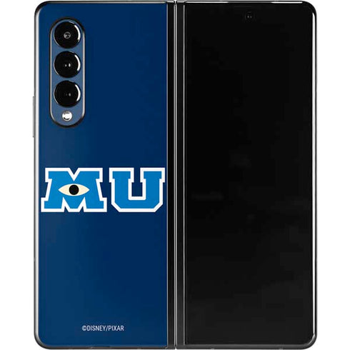 Disney Monsters University MU Logo Galaxy Z Fold3 5G Skin