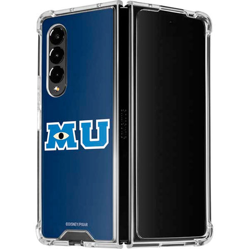 Disney Monsters University MU Logo Galaxy Z Fold4 5G Clear Case