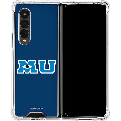 Disney Monsters University MU Logo Galaxy Z Fold4 5G Clear Case