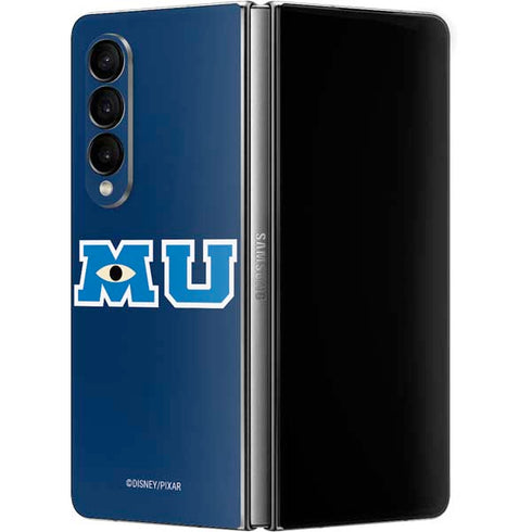 Disney Monsters University MU Logo Galaxy Z Fold4 5G Skin