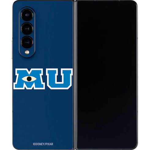 Disney Monsters University MU Logo Galaxy Z Fold4 5G Skin