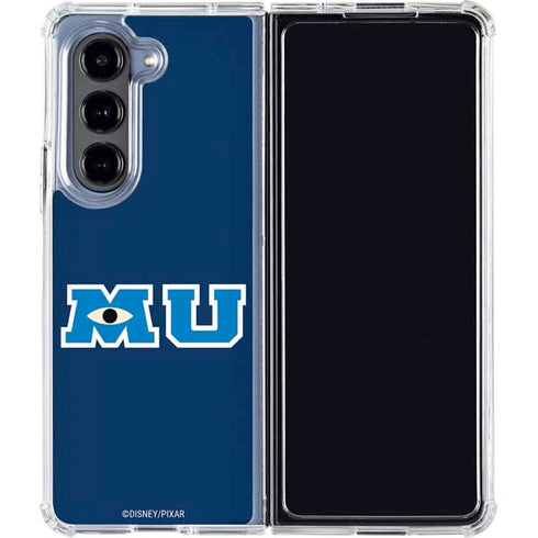 Disney Monsters University MU Logo Galaxy Z Fold5 5G Clear Case