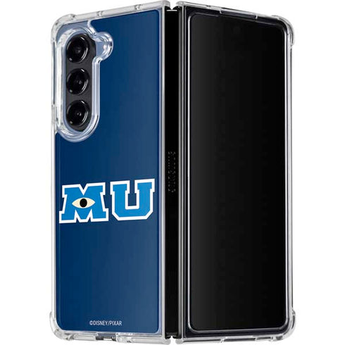 Disney Monsters University MU Logo Galaxy Z Fold5 5G Clear Case
