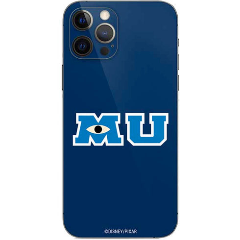 Disney Monsters University MU Logo iPhone 12 Pro Skin