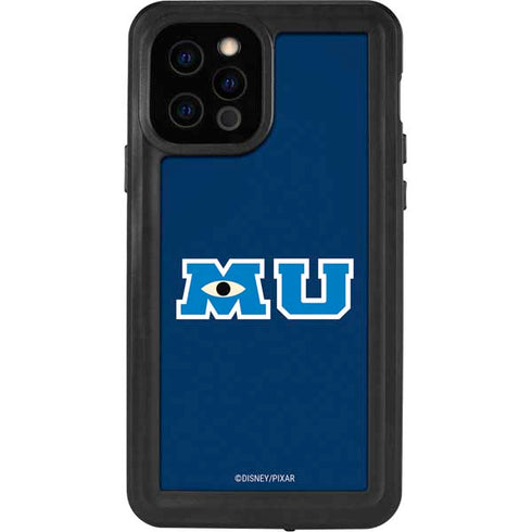 Disney Monsters University MU Logo iPhone 12 Pro Waterproof Case