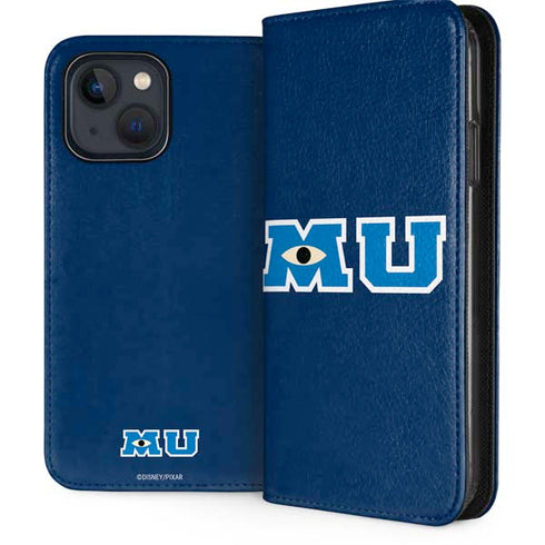 Disney Monsters University MU Logo iPhone 14 Plus Folio Case