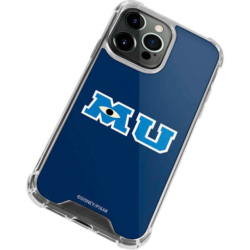 Disney Monsters University MU Logo iPhone 14 Pro Max Clear Case