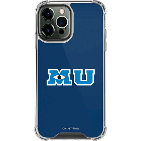 Disney Monsters University MU Logo iPhone 14 Pro Max Clear Case