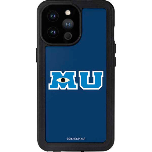 Disney Monsters University MU Logo iPhone 14 Pro Max Waterproof Case