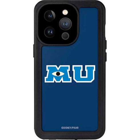 Disney Monsters University MU Logo iPhone 14 Pro Waterproof Case