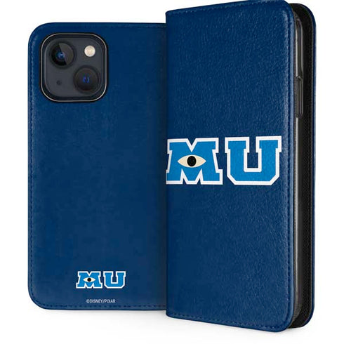 Disney Monsters University MU Logo iPhone 15 Plus Folio Case