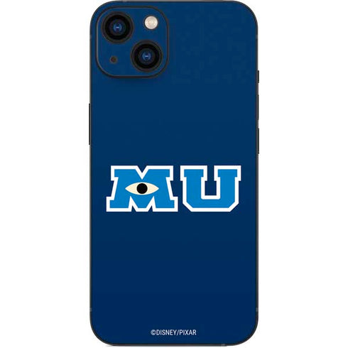 Disney Monsters University MU Logo iPhone 15 Plus Skin