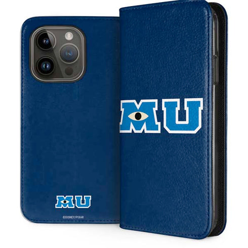 Disney Monsters University MU Logo iPhone 15 Pro Folio Case