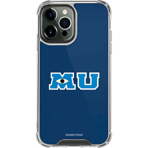 Disney Monsters University MU Logo iPhone 15 Pro Max Clear Case
