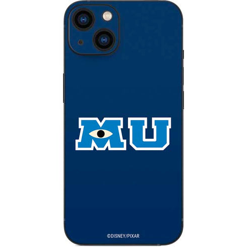 Disney Monsters University MU Logo iPhone 15 Skin