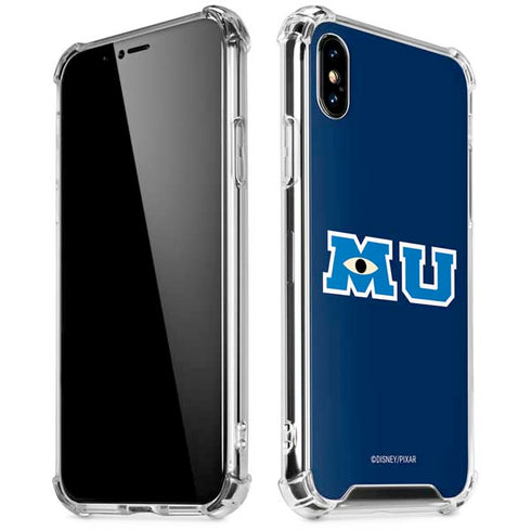 Disney Monsters University MU Logo iPhone XS Max Clear Case