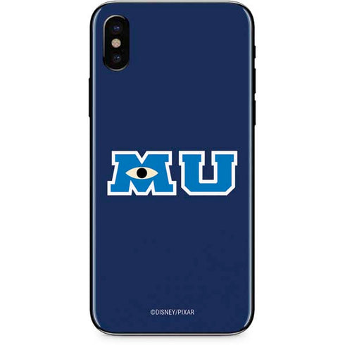 Disney Monsters University MU Logo iPhone XS Max Skin