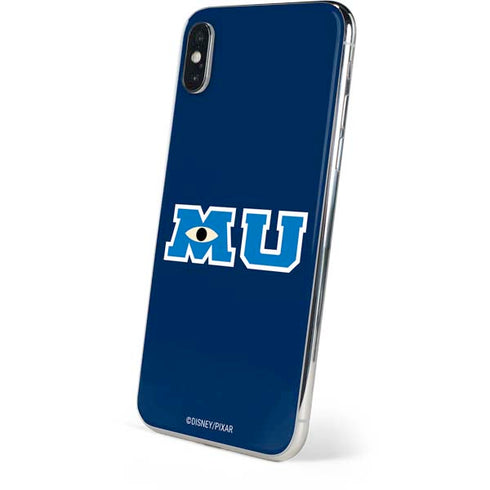 Disney Monsters University MU Logo iPhone XS Skin