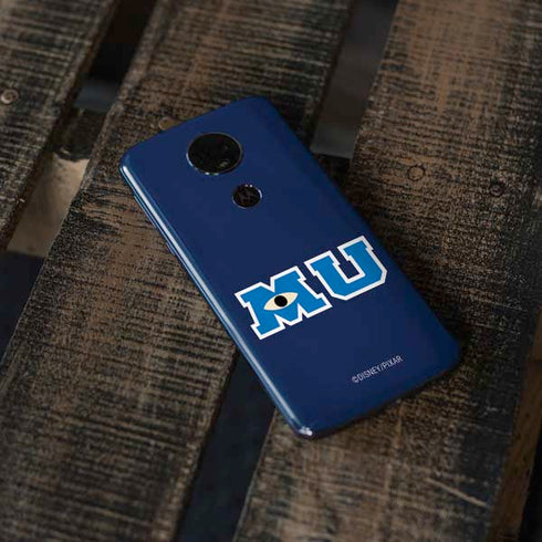 Disney Monsters University MU Logo Moto E5 Plus Skin
