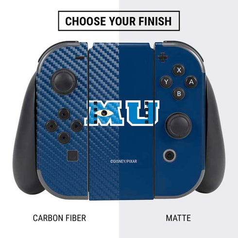 Disney Monsters University MU Logo Nintendo Switch Bundle Skin